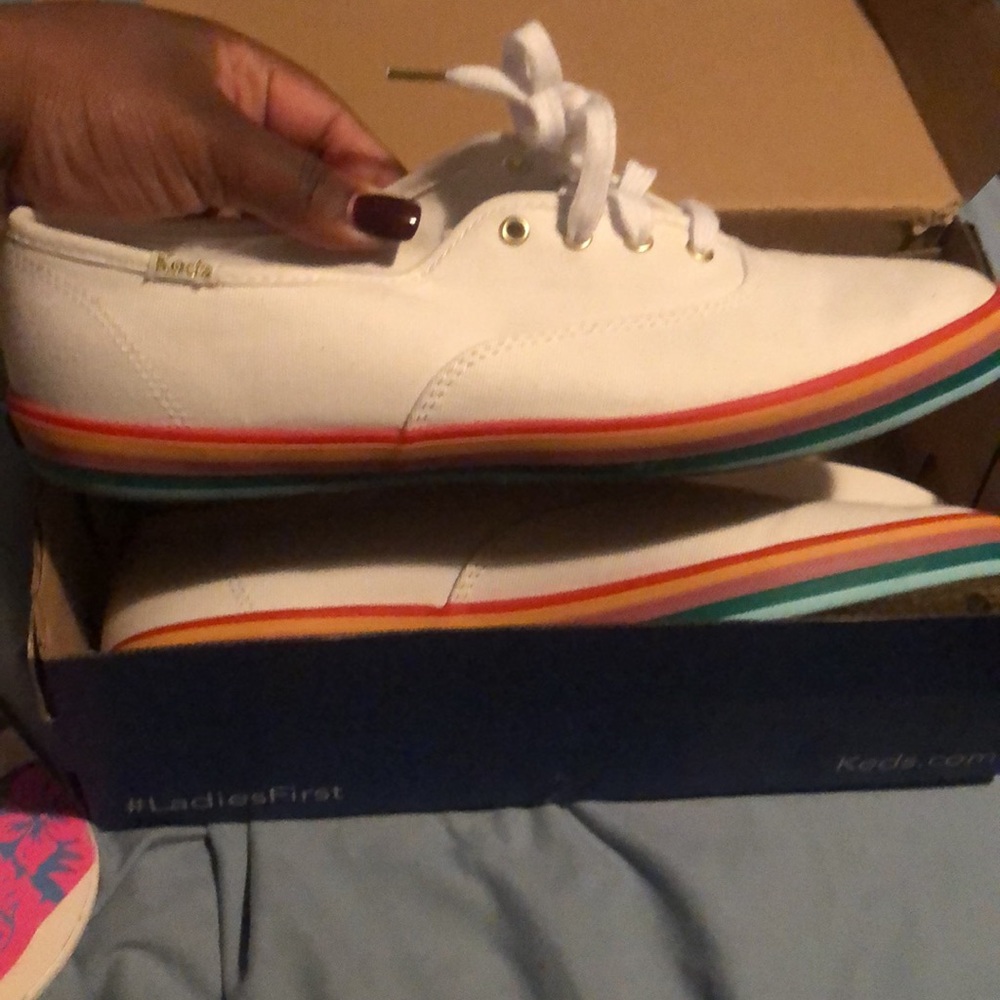keds champion rainbow foxing
